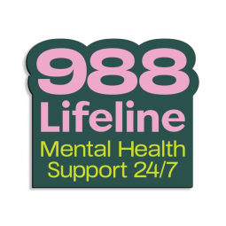 988 Lifeline Fridge Magnet - English